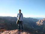 Travis and the Grand Canyon West Rim Eagle Point