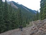 Sonya and Travis on the Altyn Arashan trail