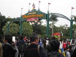 Honk Kong Disneyland entrance Christmas day