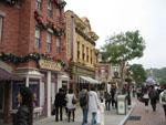 Honk Kong Disneyland street and shops