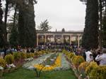 The vast gardens leading up to Hafez's Tomb