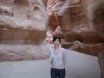 Petra Day Two - Sonya at the Siq