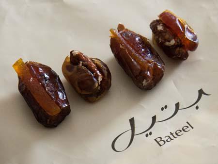 Selection of stuffed dates