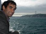 Travis with the Fatih Sultan Mehmet Bridge in background