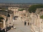 Curetes Street with the Library of Celsus in the background